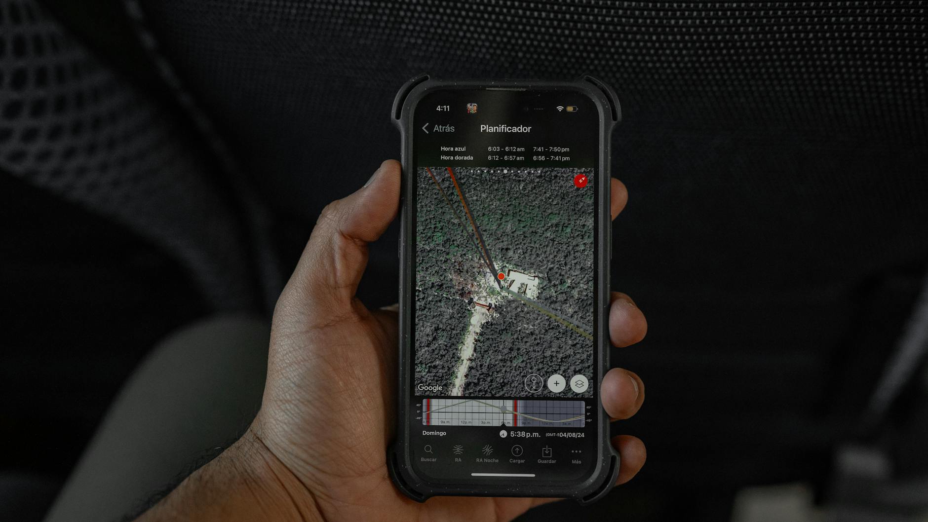 Application mobile de cartographie utilisée en forêt